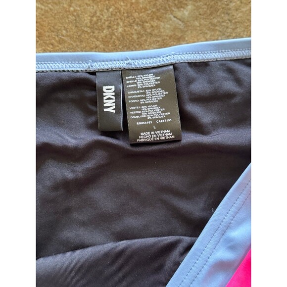 Dkny Colorblocked High Waist Bikini Bottoms Size Large - Picture 6 of 8